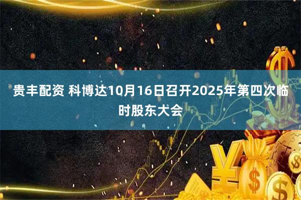 贵丰配资 科博达10月16日召开2025年第四次临时股东大会